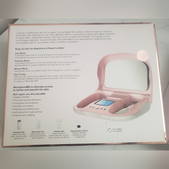 Trophy Skin NWB MicrodermMD Professional-Grade Home Microdermabrasion System - Picture 3 of 7
